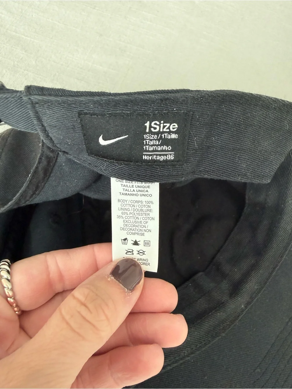 Nike Black Classic Unstructured Cap